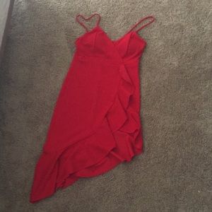 red dress